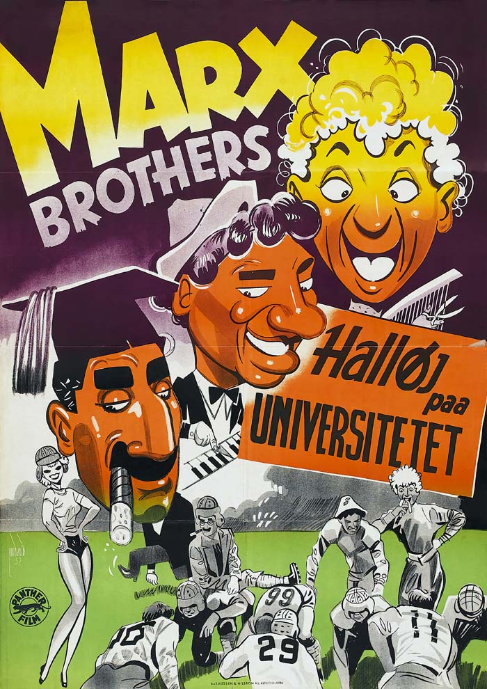 Horse Feathers (1932) vintage movie poster